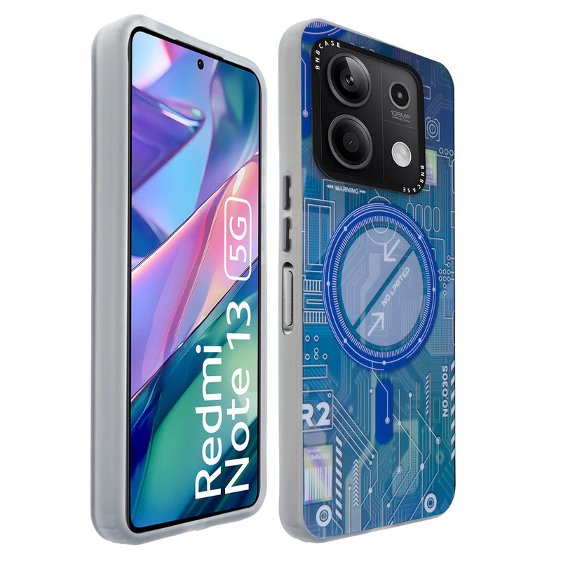 Rainbow Circuit Print Hard Case For Redmi Note 13 5G - Image 28