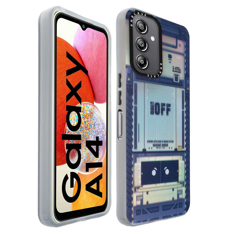 Rainbow Circuit Print Hard Case For Samsung A14 4G - Image 36