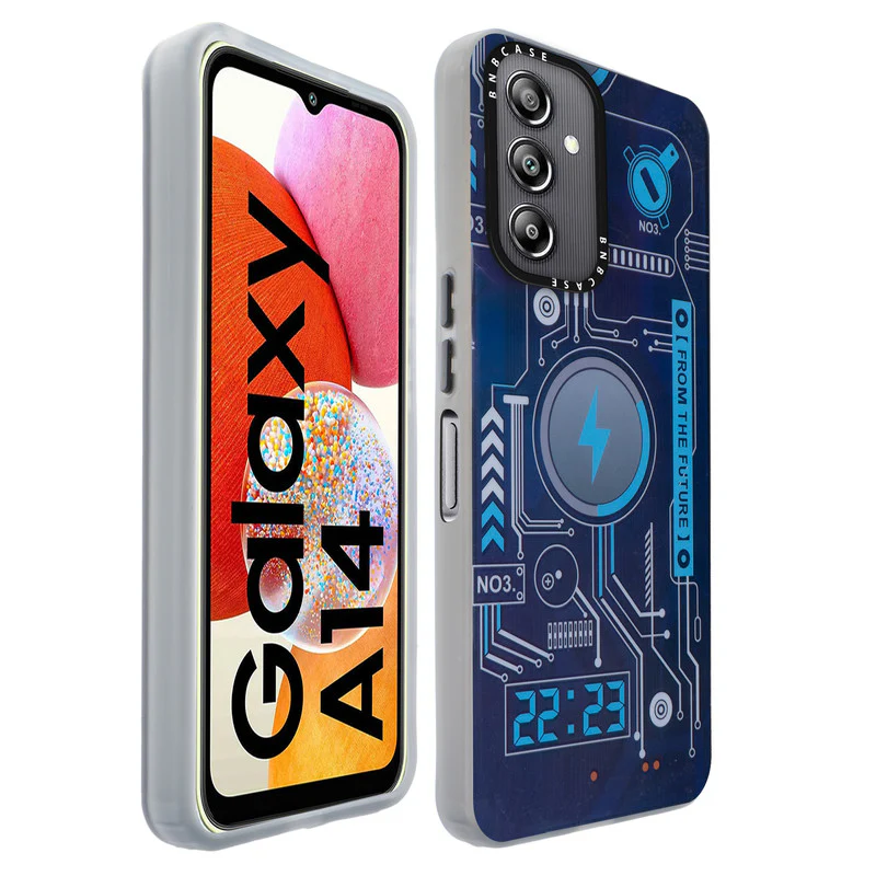 Rainbow Circuit Print Hard Case For Samsung A14 4G - Image 4