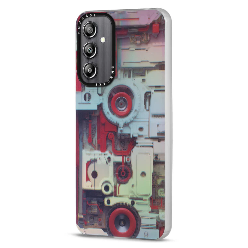 Rainbow Circuit Print Hard Case For Samsung A14 4G - Image 48