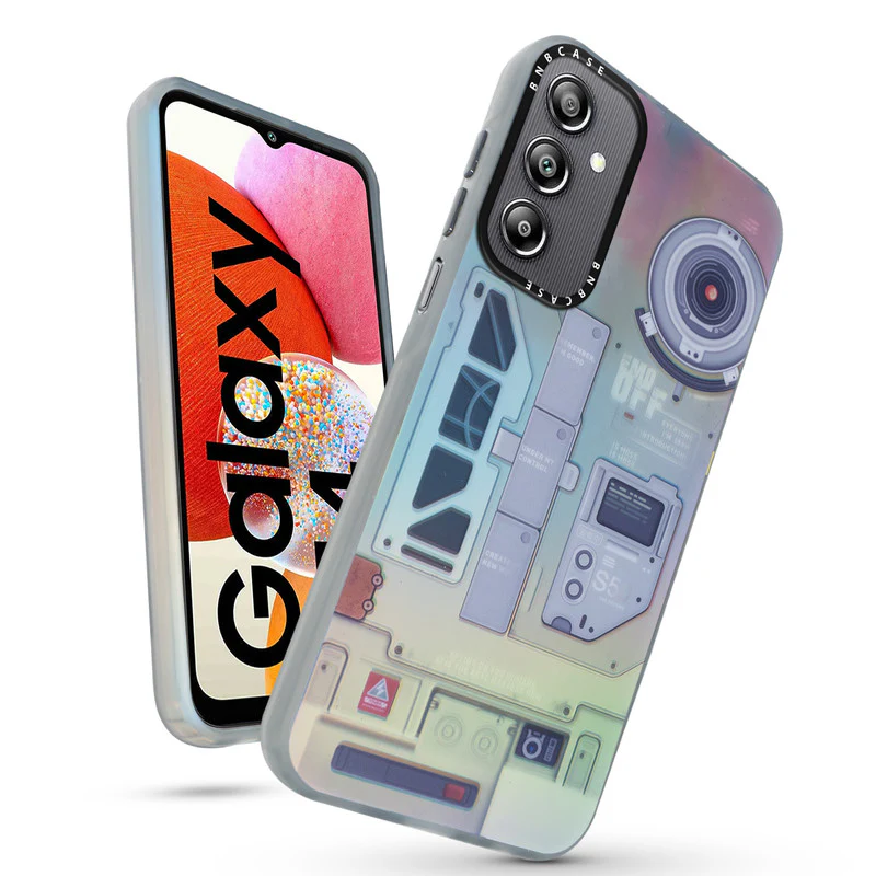 Rainbow Circuit Print Hard Case For Samsung A14 4G - Image 57