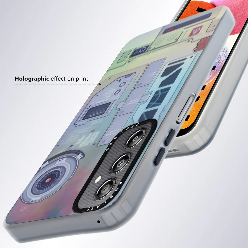 Rainbow Circuit Print Hard Case For Samsung A14 4G - Image 63