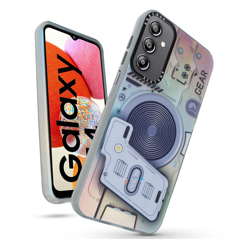 Rainbow Circuit Print Hard Case For Samsung A14 4G - Image 9
