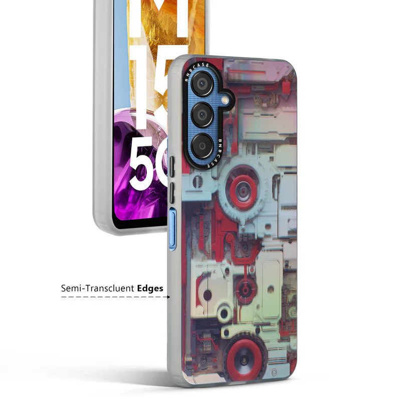 Rainbow Circuit Print Hard Case For Samsung M15 5G - Image 54