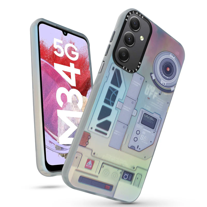 Rainbow Circuit Print Hard Case For Samsung M34 5G - Image 57