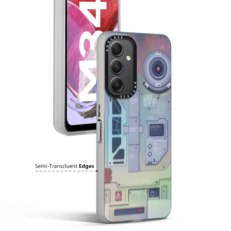 Rainbow Circuit Print Hard Case For Samsung M34 5G - Image 62