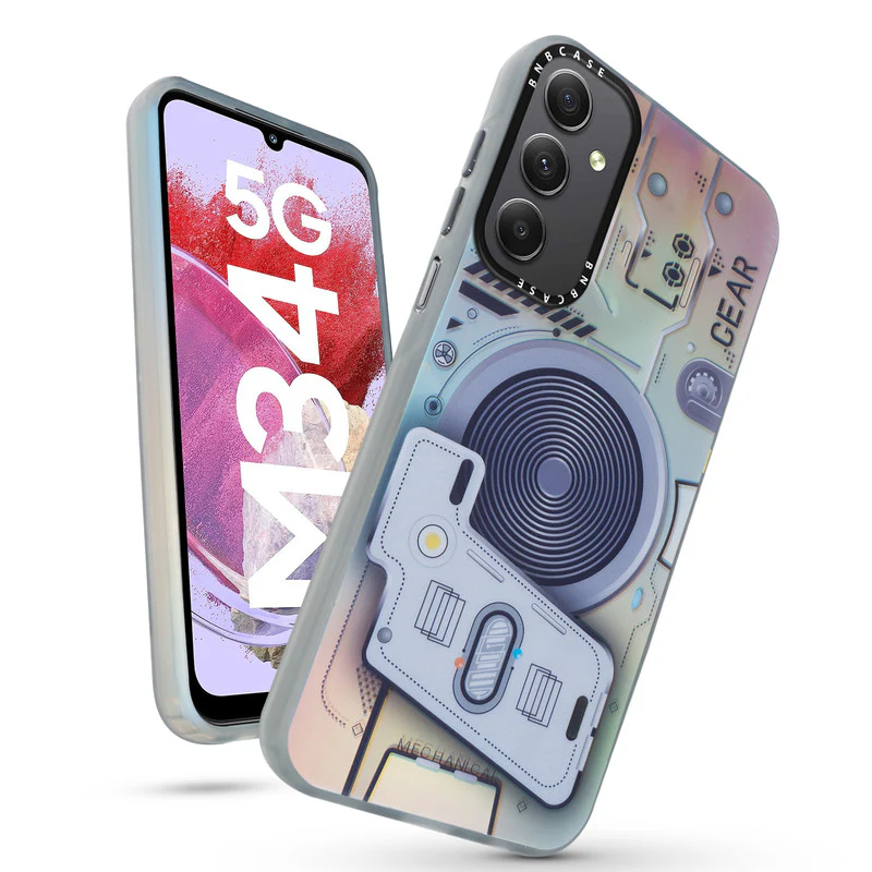 Rainbow Circuit Print Hard Case For Samsung M34 5G - Image 9