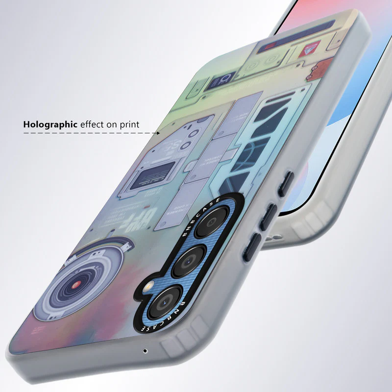 Rainbow Circuit Print Hard Case For Samsung S24 FE 5G - Image 47
