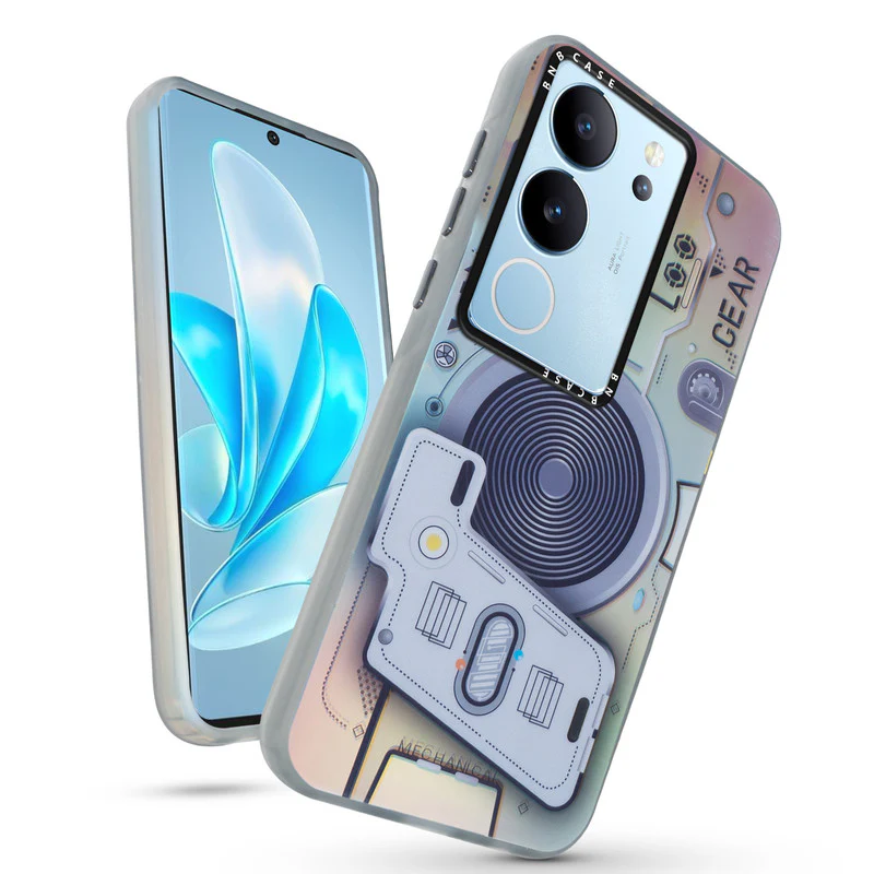 Rainbow Circuit Print Hard Case For Vivo V29 5G
