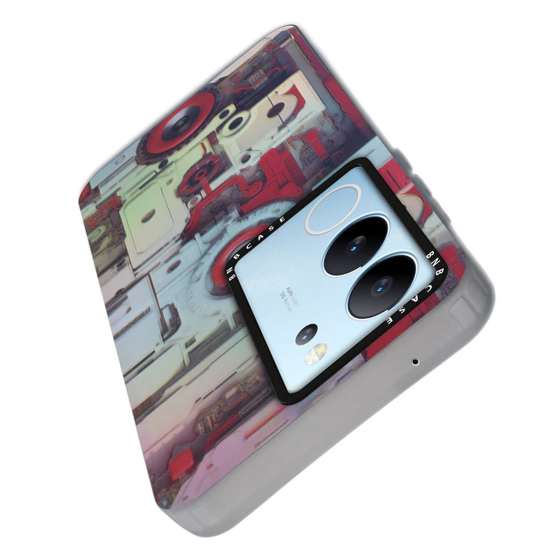 Rainbow Circuit Print Hard Case For Vivo V29 5G - Image 45