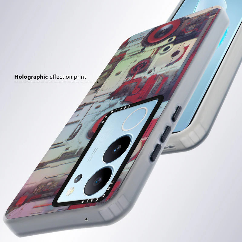 Rainbow Circuit Print Hard Case For Vivo V29 5G - Image 47