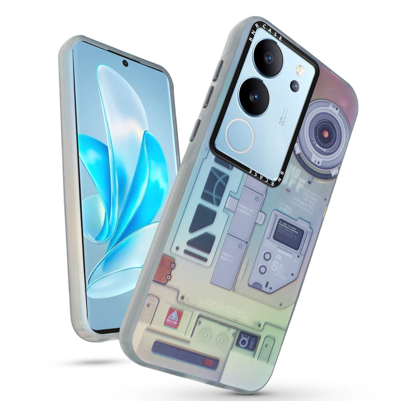 Rainbow Circuit Print Hard Case For Vivo V29 5G - Image 49