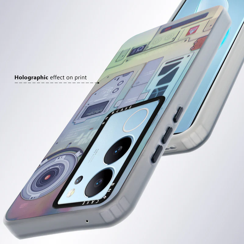 Rainbow Circuit Print Hard Case For Vivo V29 5G - Image 55
