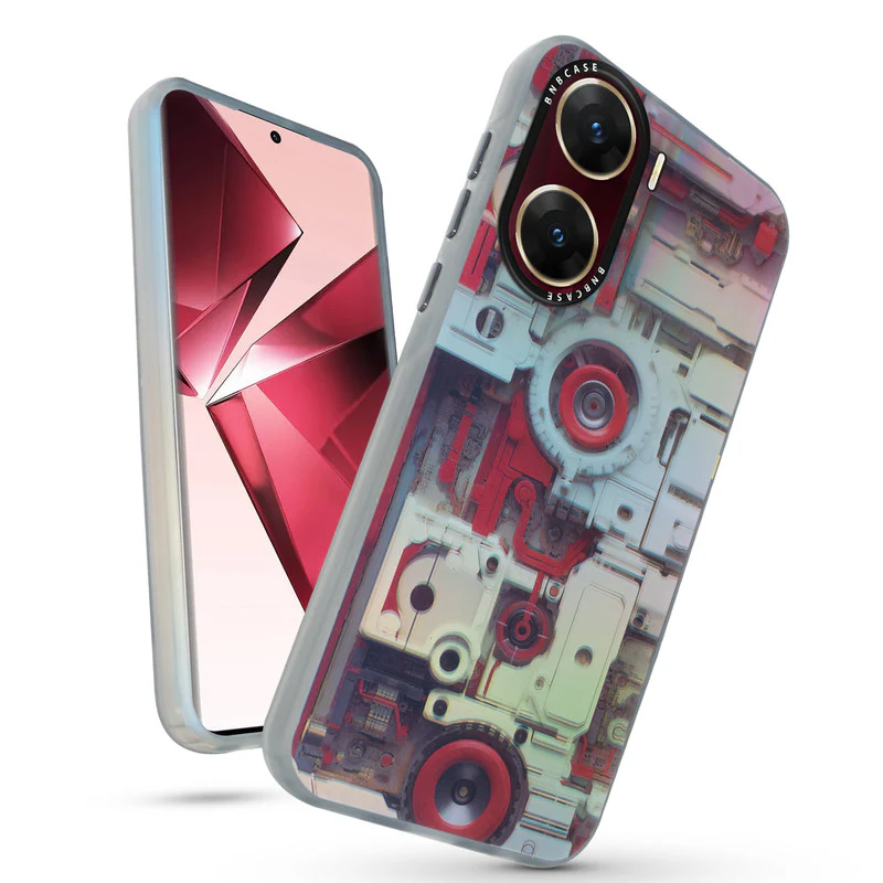 Rainbow Circuit Print Hard Case For Vivo V29e 5G - Image 41