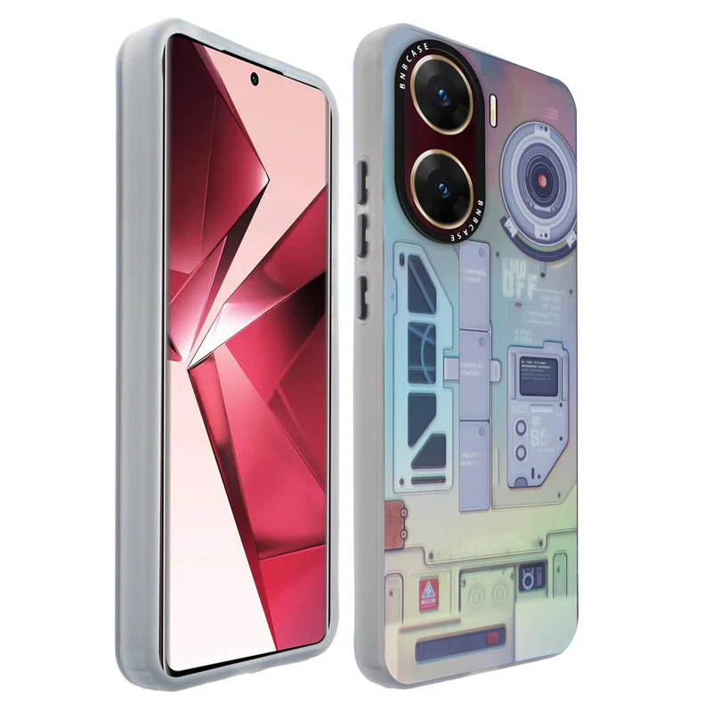 Rainbow Circuit Print Hard Case For Vivo V29e 5G - Image 60