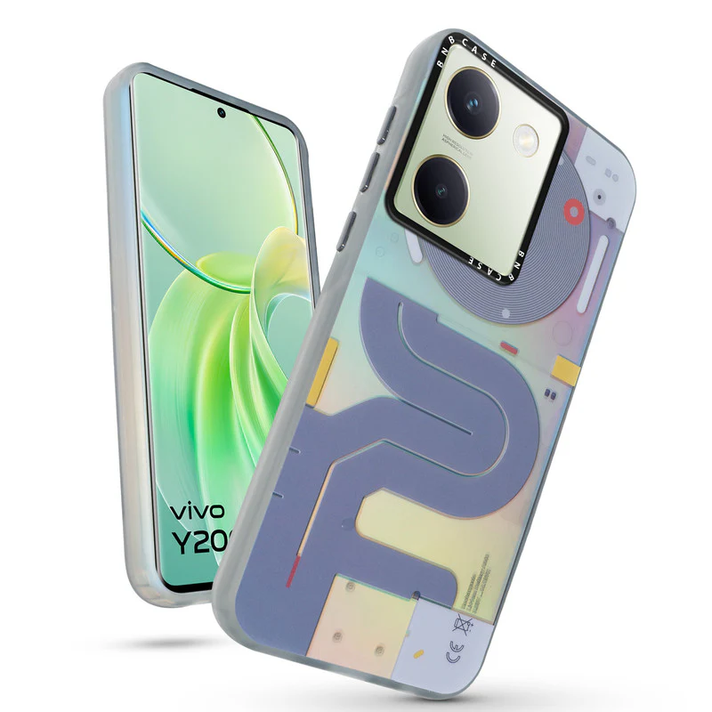 Rainbow Circuit Print Hard Case For Vivo Y200 Pro 5G - Image 33