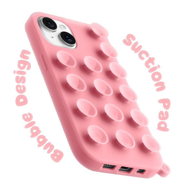 Glossy Colorful Liquid Silicone Comfort Grip Suction Case for Apple iPhone 14 with Soft Touch Matte Finish & Built in Suction Pads - Image 21