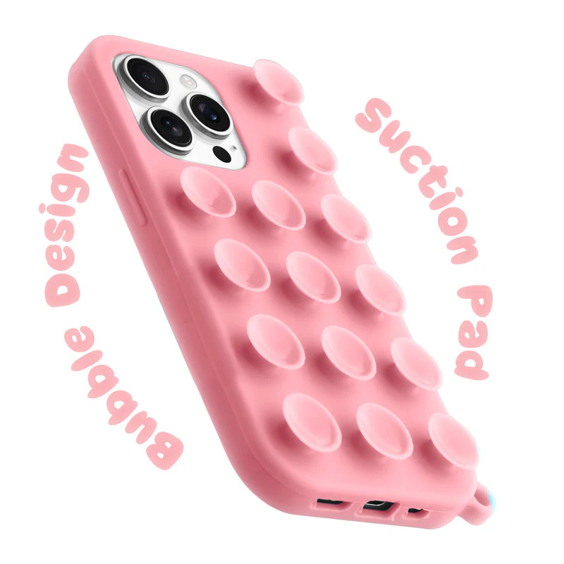 Glossy Colorful Liquid Silicone Comfort Grip Suction Case for Apple iPhone 15 Pro with Soft Touch Matte Finish & Built in Suction Pads - Image 27
