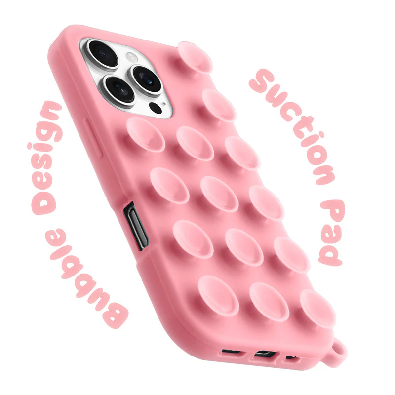 Glossy Colorful Liquid Silicone Comfort Grip Suction Case for Apple iphone 16 Pro Max with Soft Touch Matte Finish & Built in Suction Pads - Image 27