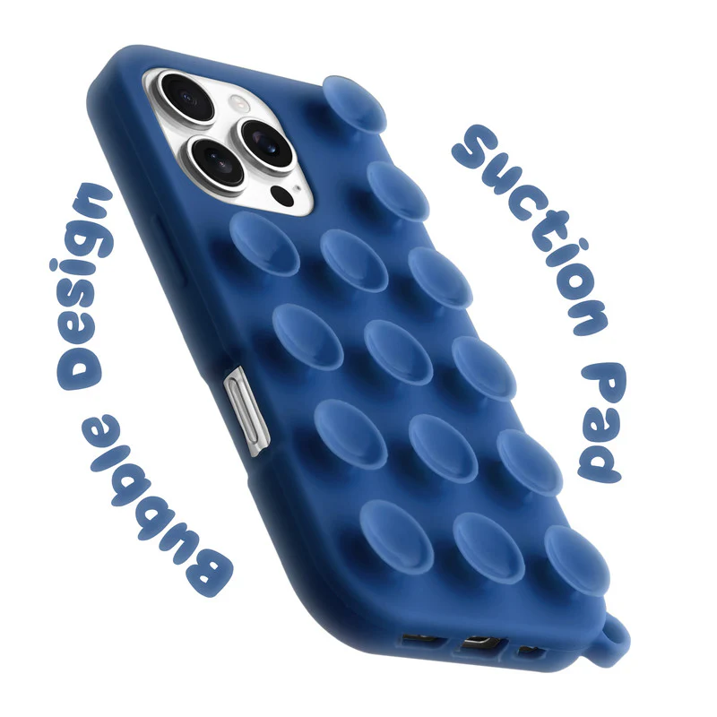 Glossy Colorful Liquid Silicone Comfort Grip Suction Case for Apple iPhone 16 Pro with Soft Touch Matte Finish & Built in Suction Pads - Image 21