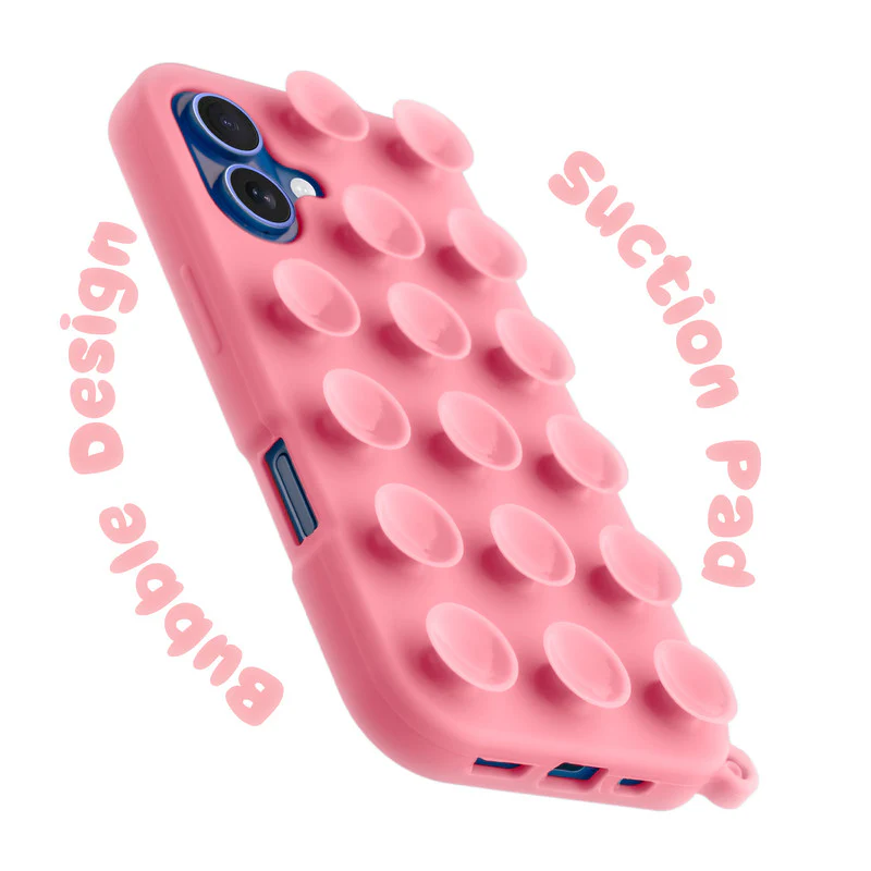Glossy Colorful Liquid Silicone Comfort Grip Suction Case for Apple iPhone 16 with Soft Touch Matte Finish & Built in Suction Pads - Image 21