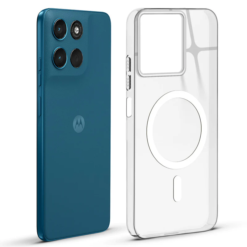 Glossy Hard Magnetic Accessories Support Case Motorola G67 Power 5G - Image 22