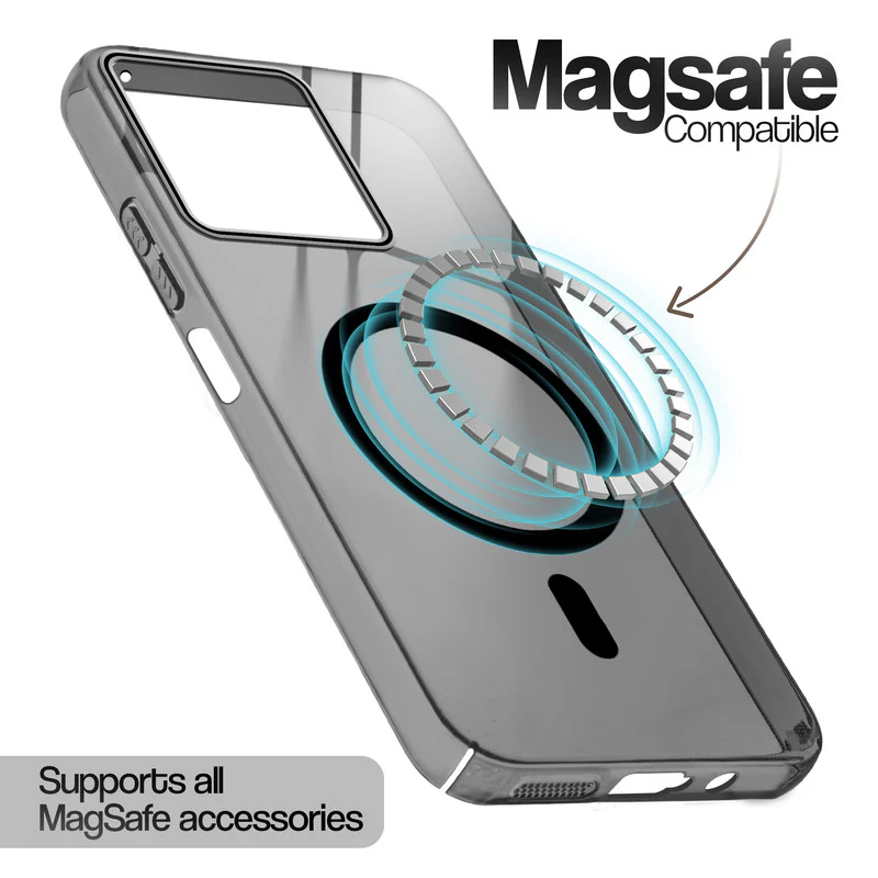 Glossy Hard Magnetic Accessories Support Case Motorola G67 Power 5G - Image 3
