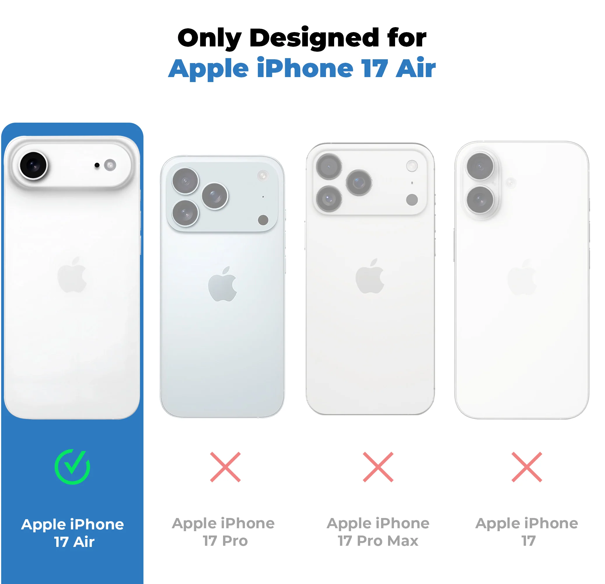 Glossy Hard Wireless Charging Support Case Apple iPhone 17 Air - Image 20