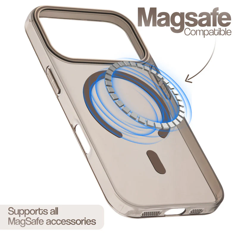 Glossy Hard Wireless Charging Support Case Apple iphone 17 Pro Max - Image 9