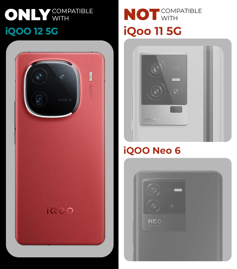 Glossy Hard Wireless Charging Support Case iQOO 12 5G - Image 8