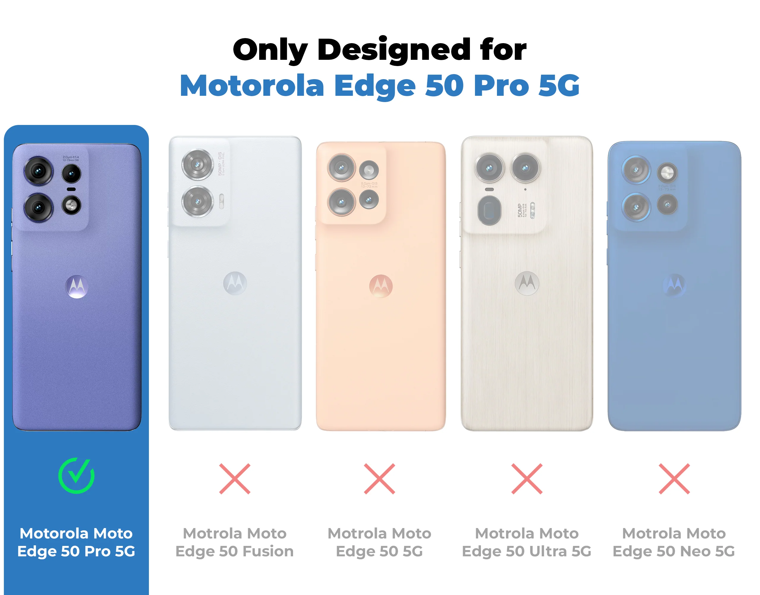Glossy Hard Wireless Charging Support Case Motorola Moto Edge 50 Pro 5G - Image 8