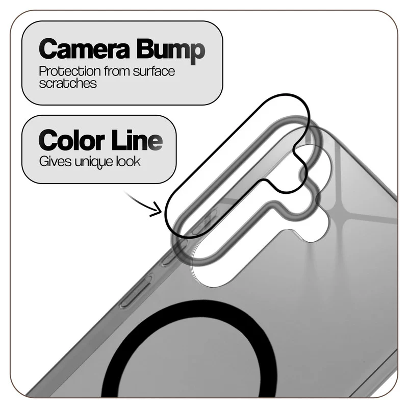 Glossy Hard Wireless Charging Support Case Samsung F56 5G - Image 4