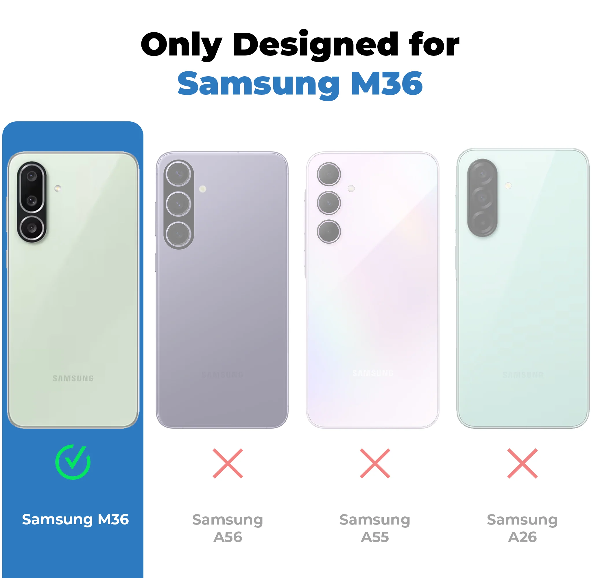 Glossy Hard Wireless Charging Support Case Samsung M36 5G - Image 14