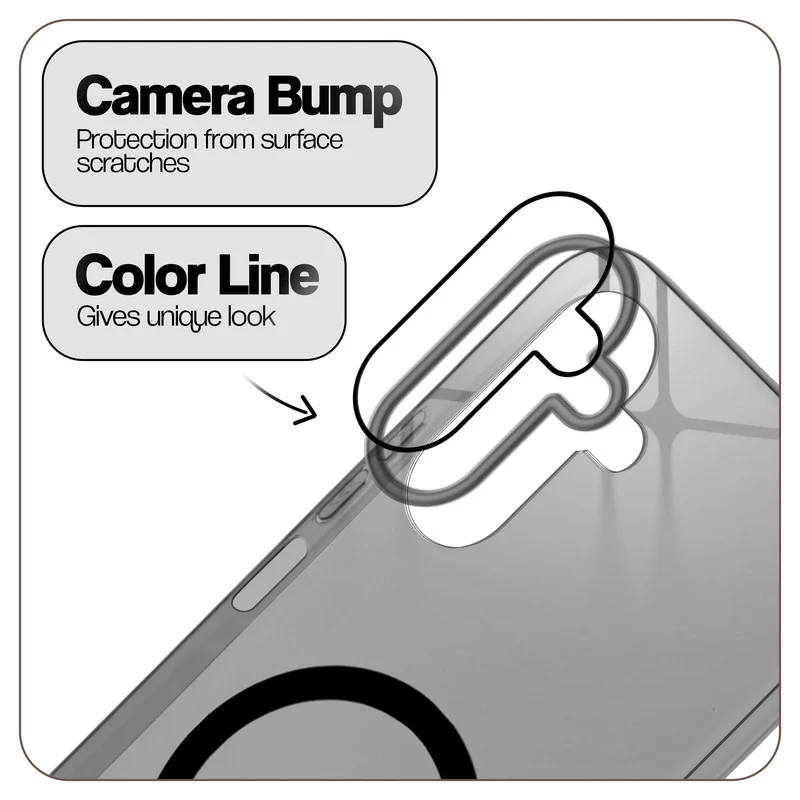 Glossy Hard Wireless Charging Support Case Samsung M36 5G - Image 4