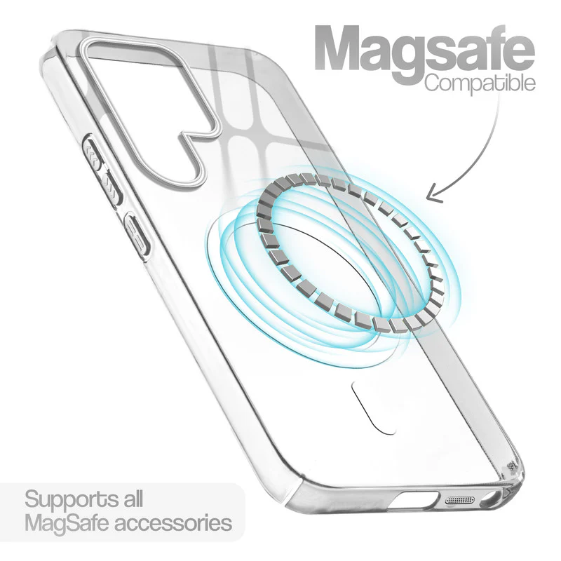 Glossy Hard Wireless Charging Support Case Samsung S23 Ultra 5G - Image 21
