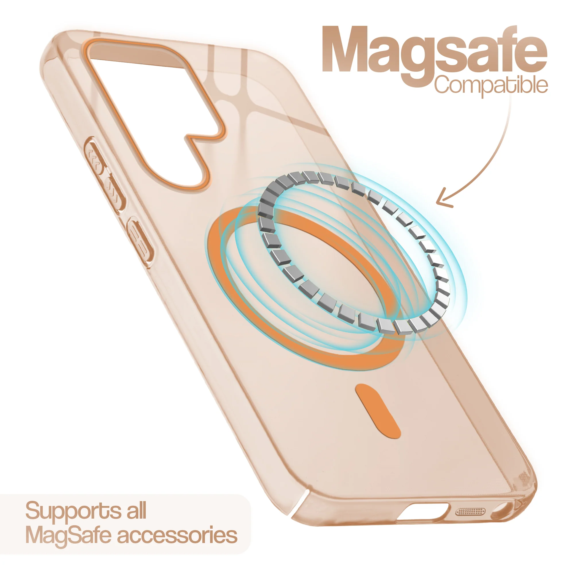 Glossy Hard Wireless Charging Support Case Samsung S24 Ultra 5G - Image 3