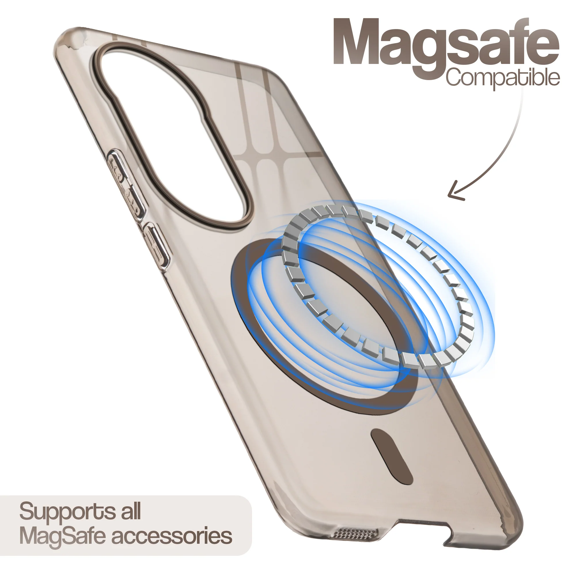 Glossy Hard Wireless Charging Support Case Vivo T4R 5G - Image 9