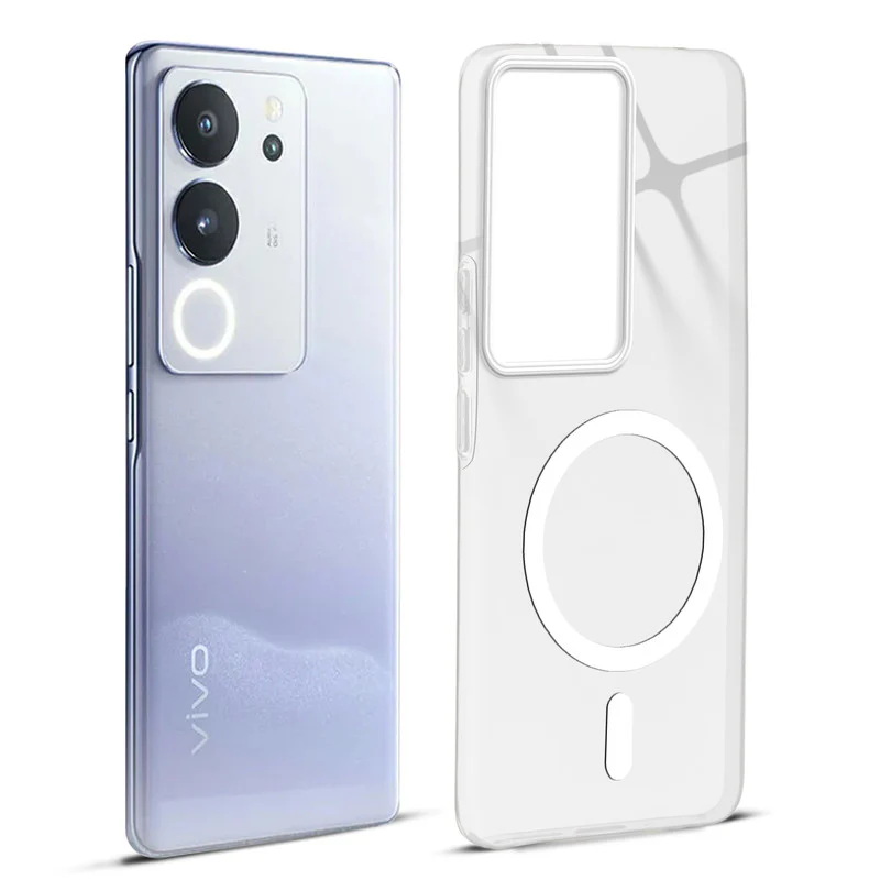Glossy Hard Wireless Charging Support Case Vivo V29 Pro 5G - Image 19