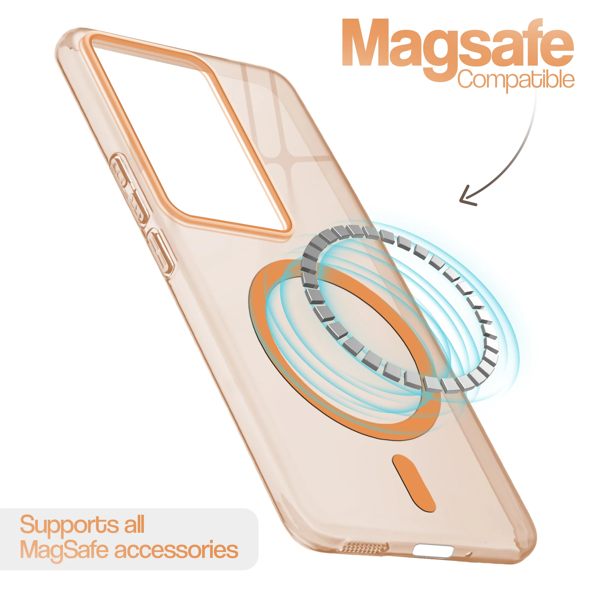 Glossy Hard Wireless Charging Support Case Vivo V29 Pro 5G - Image 27