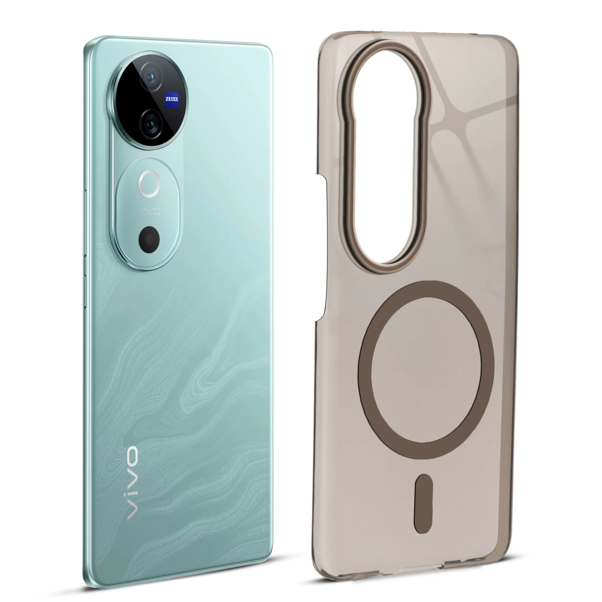 Glossy Hard Wireless Charging Support Case Vivo V40 5G - Image 13