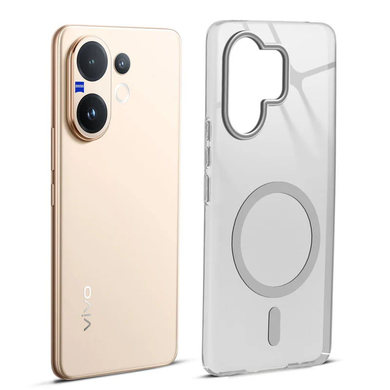 Glossy Hard Wireless Charging Support Case Vivo V60 5G - Image 13