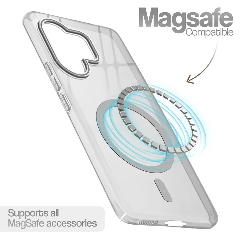 Glossy Hard Wireless Charging Support Case Vivo V60 5G - Image 15