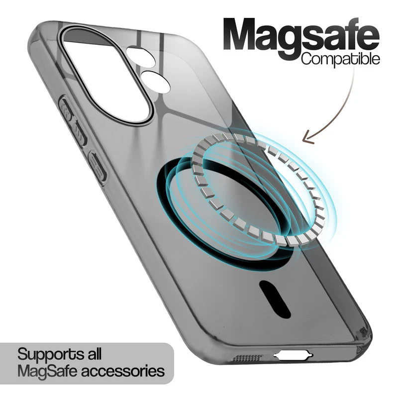 Glossy Hard Wireless Charging Support Case Vivo X200 FE 5G - Image 9