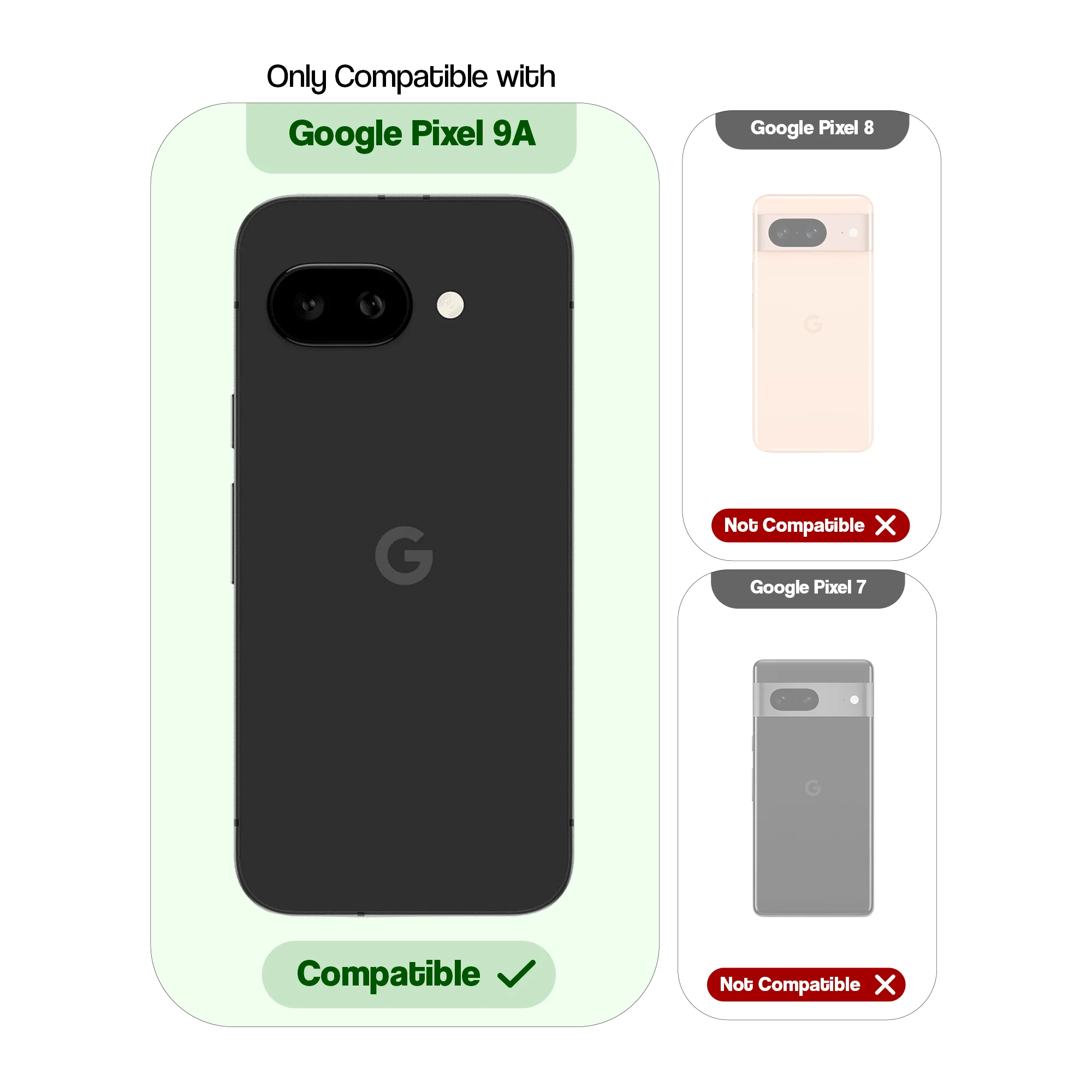 Glossy Hard Wireless Charging Support Case Google Pixel 9A 5G - Image 26