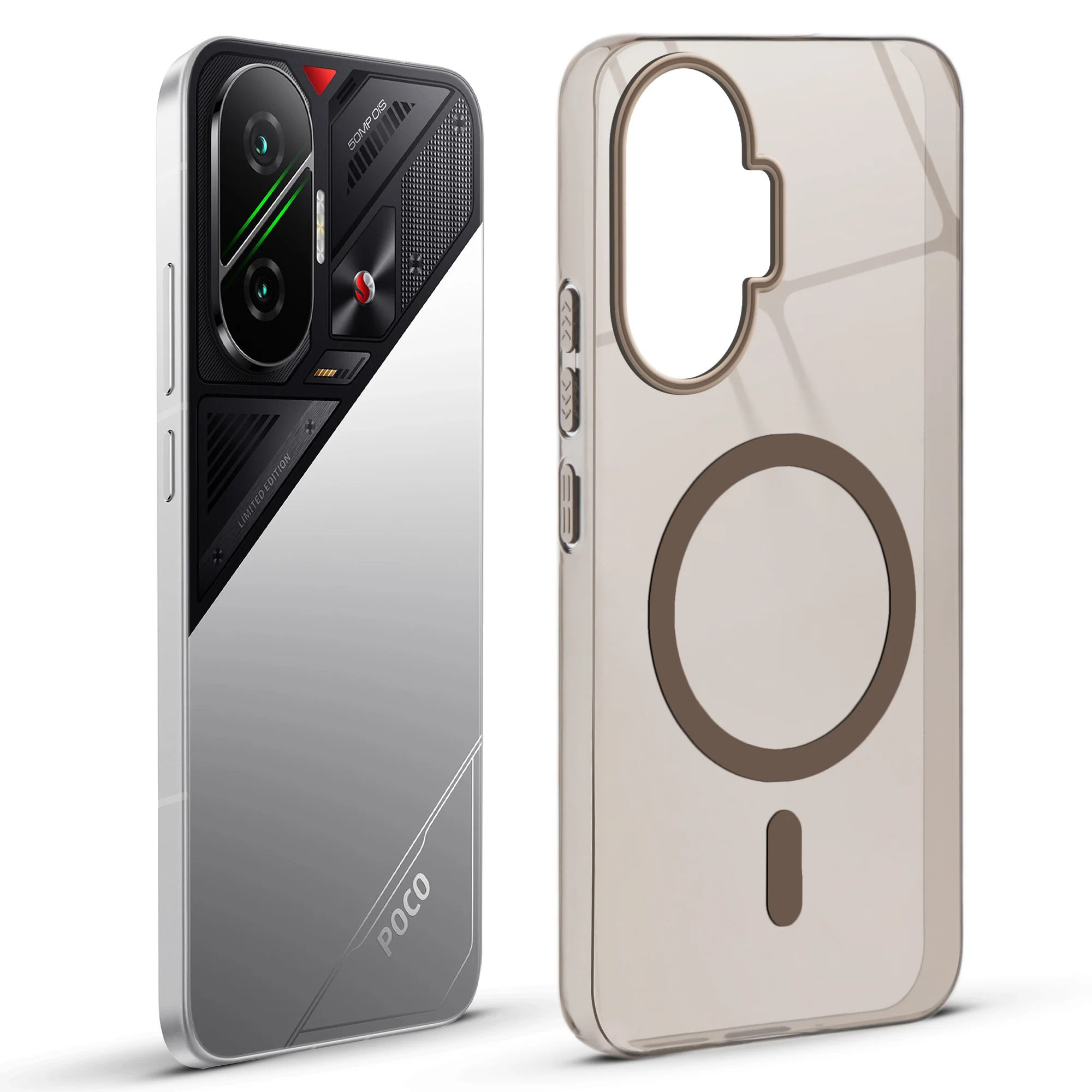 Glossy Hard Wireless Charging Support Case Poco F7 - Image 25