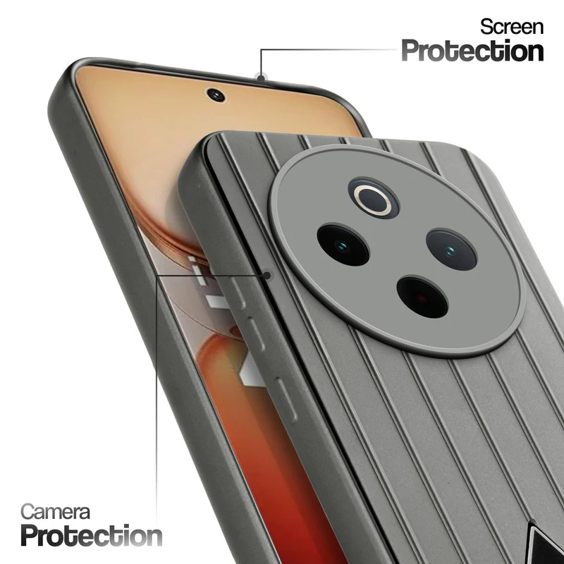 Glossy Matte Line Texture Back Cover for iQOO Z10 5G - Image 24