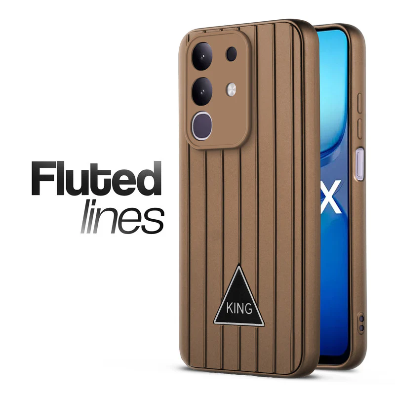 Glossy Matte Line Texture Back Cover for iQOO Z10x 5G - Image 15