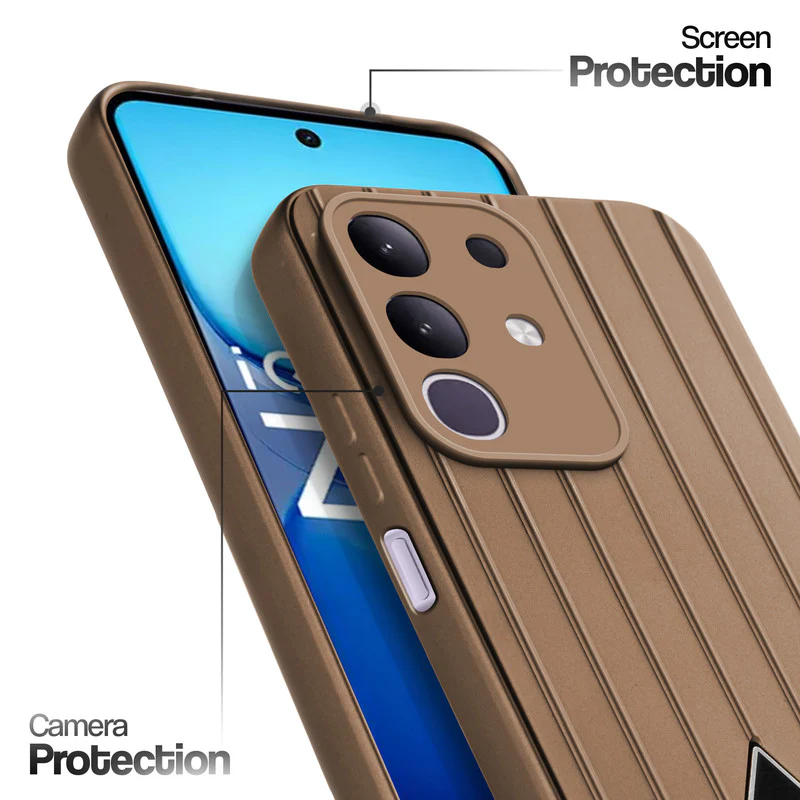 Glossy Matte Line Texture Back Cover for iQOO Z10x 5G - Image 17