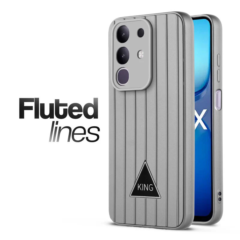 Glossy Matte Line Texture Back Cover for iQOO Z10x 5G - Image 29