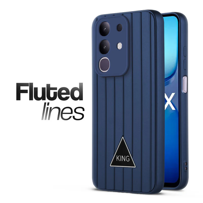 Glossy Matte Line Texture Back Cover for iQOO Z10x 5G - Image 36